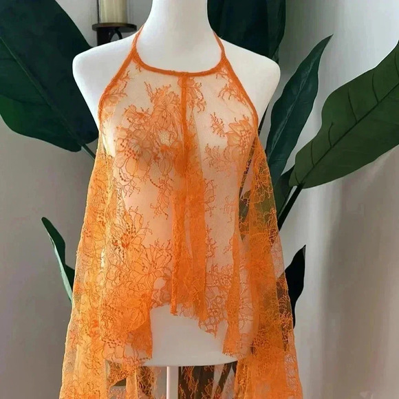 Revolve SZ L ORANGE top Michael Costello OLLY - Picture 4 of 10